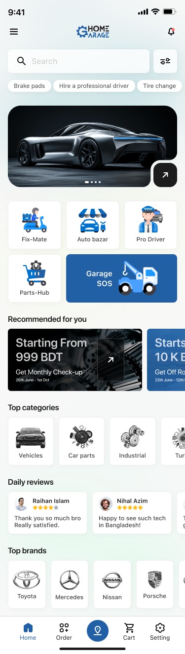 HomeGarage App